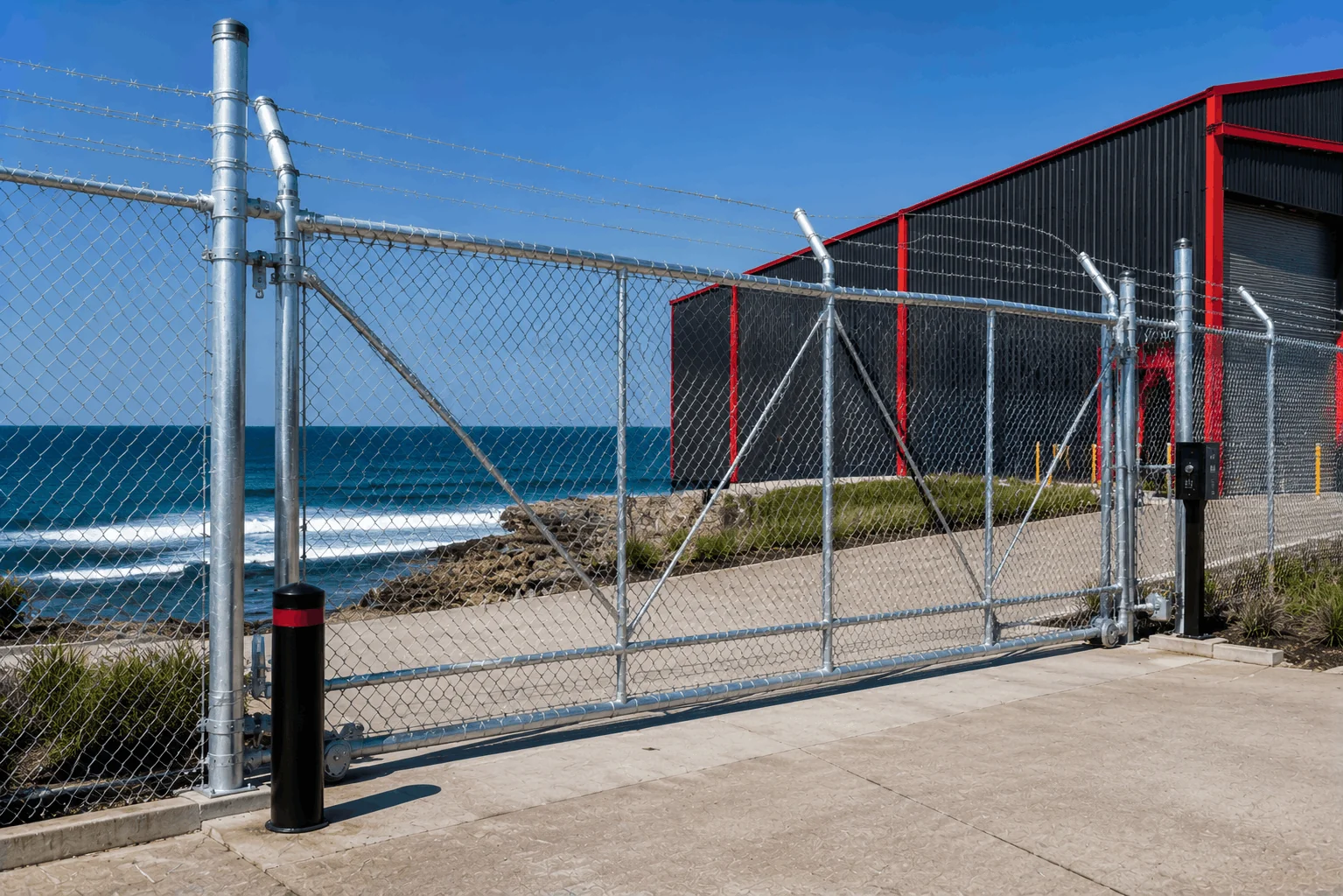 Coastal fencing materials for harsh environments